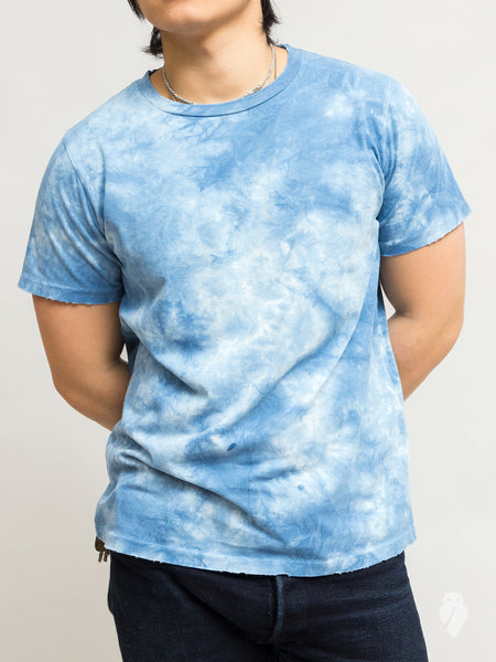 Tie-Dye T-Shirt Washed Indigo Blue Owl Workshop