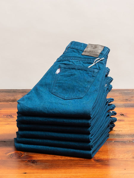 PBO-002-019 "Asagi" 16.5oz Rinsed Selvedge Denim - Relaxed Tapered Fit