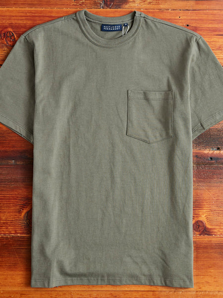 Pocket T-Shirt in Olive – Blue Owl Workshop
