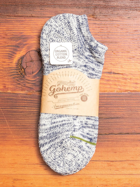"Go Hemp" Ankle Length Sock in Blue