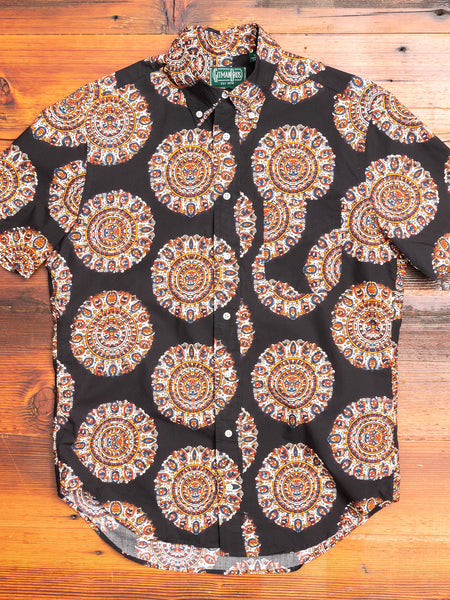 Kalamkari Medallion in Vintage Black