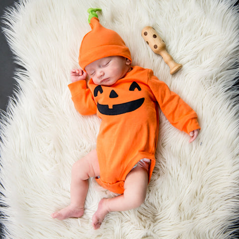 pumpkin costume - halloween - age blocks