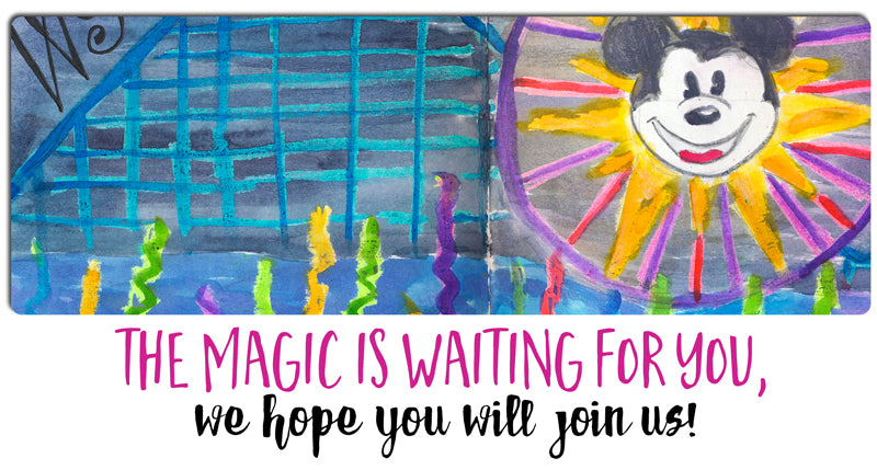 Art Journaling the Magic Live Art Retreat at Disneyland Resort in California 2017