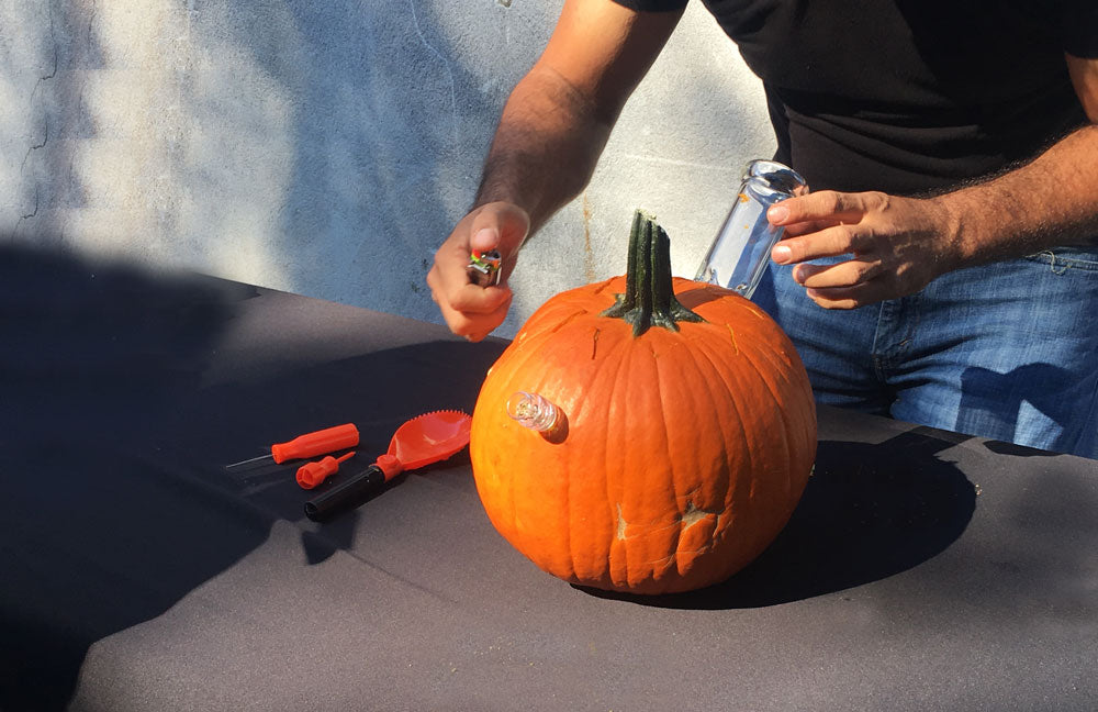 Pumpkin bong finished product