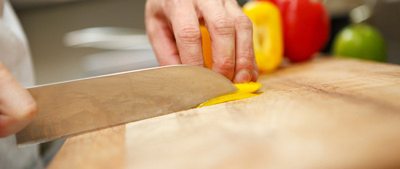 Cutting directly on countertop