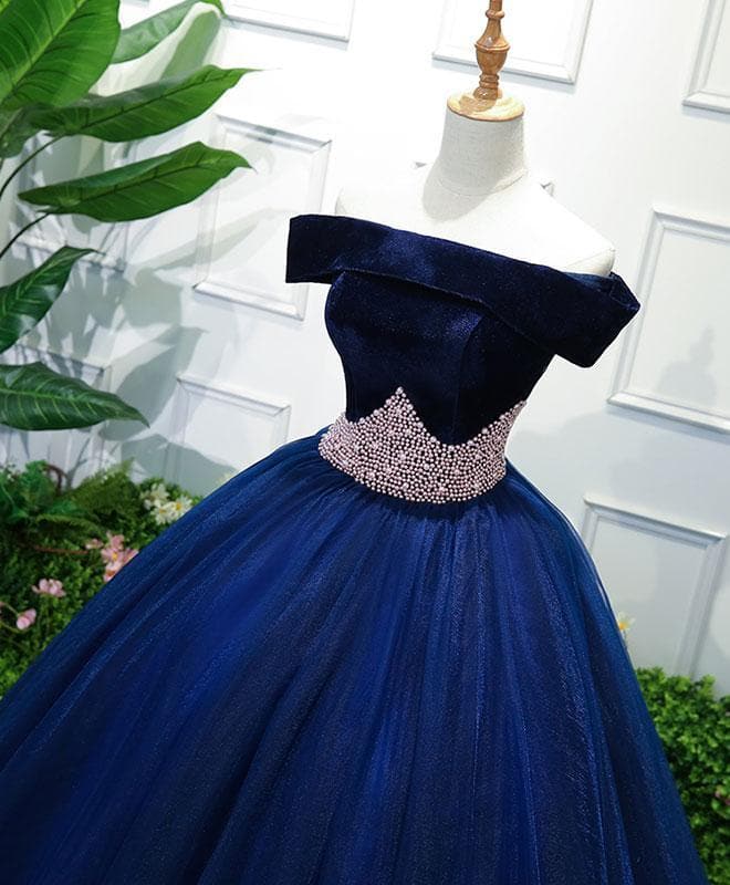 dark blue sweet 16 dresses