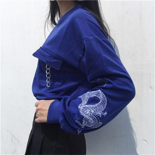 blue dragon hoodie