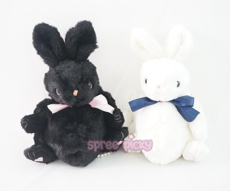 black bunny plush