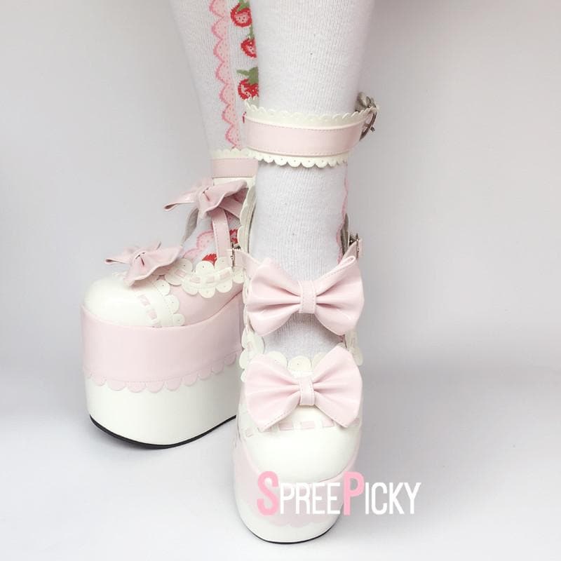 pastel platform boots