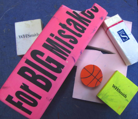 A wide selection of erasers