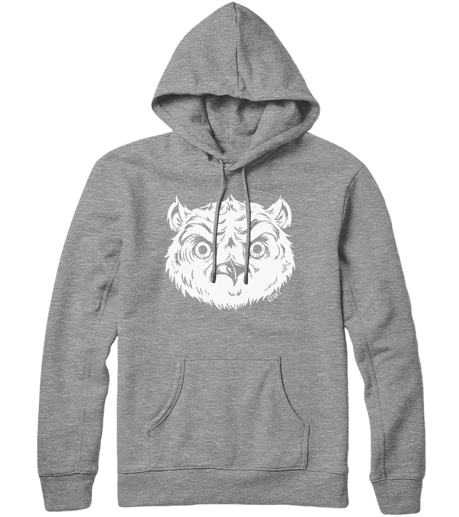 white owl hoodie