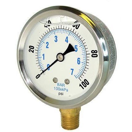 liquid filled pressure gauge