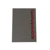 Agenda Appointment Book 6 Assistant - Grey - Hairdressing Supplies
