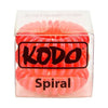 Kodo Red Spiral Hair Bobbles - Hairdressing Supplies