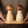 Solid Wood Mushroom Grinder Set