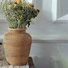 Chic Rattan Charm Vase