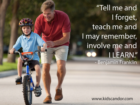Tell me and I forget, teach me and I may remember, involve me and I learn. Benjamin Franklin