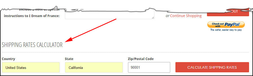 Shipping charges calculator