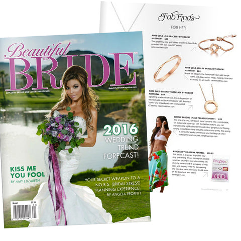 Beautiful Bride Magazine news featuring Robert Matthew Handbags and fashion.