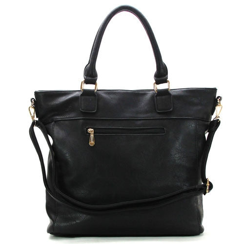 Robert Matthew Olivia Shoulder Tote - Black - Robert Matthew Handbags and Fashion