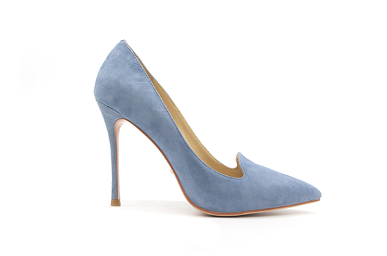 blue designer heels