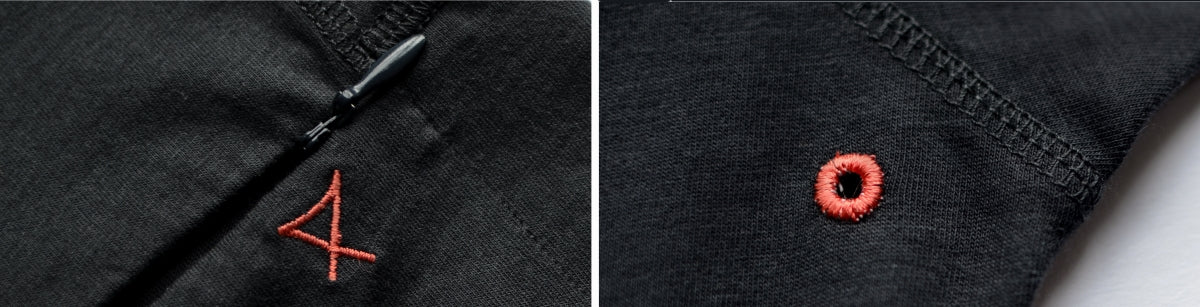 Mens premium Short Sleeve slim fit navy shirt | zip detail | Xavier Athletica