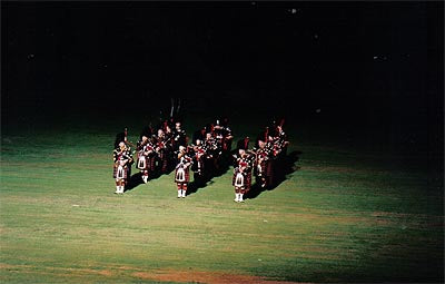 BEATING THE RETREAT AT DALMENY HOUSE GLENCORSE PIPE BAND