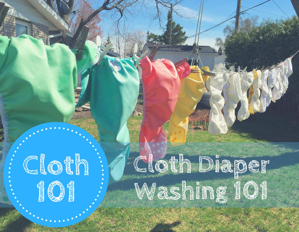 cleaning poopy cloth diapers