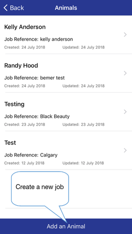 Thermafy user guide, how to create new job