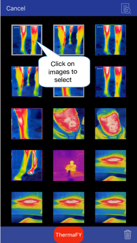 Thermafy user guide, how to select photo