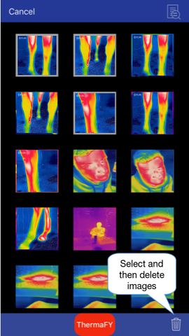 Thermafy user guide, how to delete photo