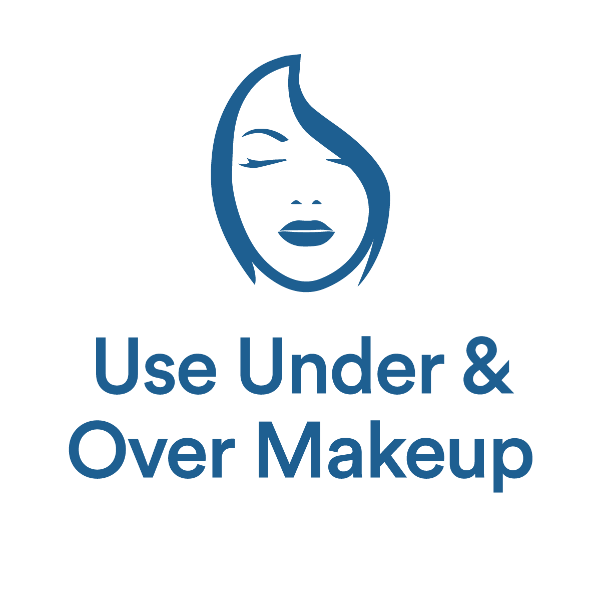Use under and over makeup