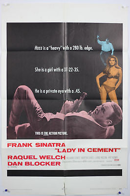 Sinatra Lady in Cement Original Movie Poster 27x41"