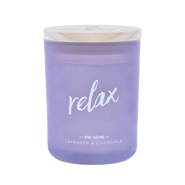 DW Home Relaxing Lavender Scented Candle 2 Wick Jar 15.1 Oz 56 Hr Burn 