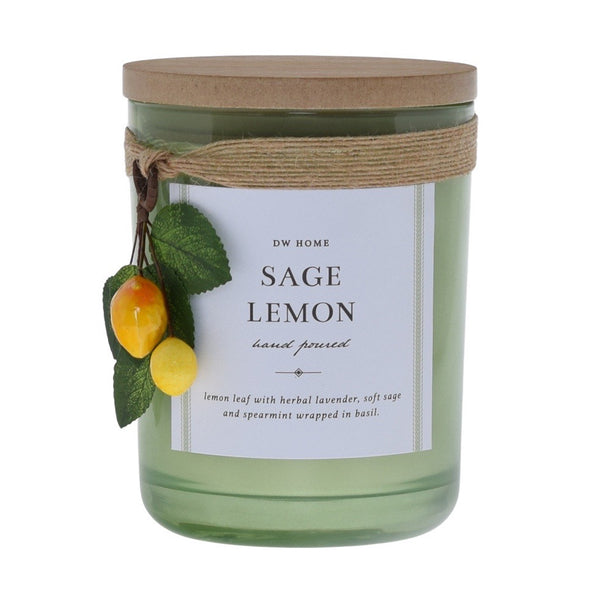 DW HOME SAGE LEMON it preeent e Iemon leaf with herbal lavender, 10t 53 and spearmint wrapped in basil 