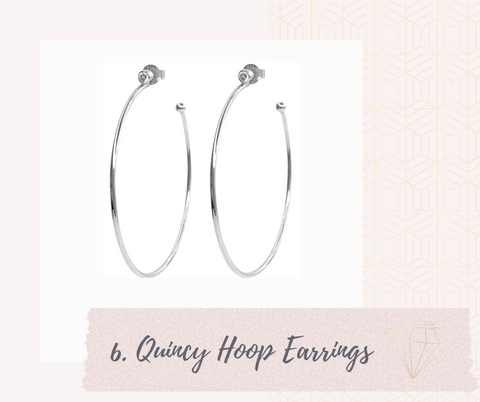 Quincy hoop earrings