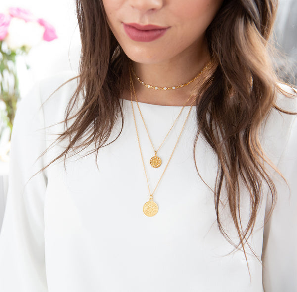 Necklace layering styling tips