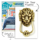 Brass Lion Door Knocker - HGTV Magazine