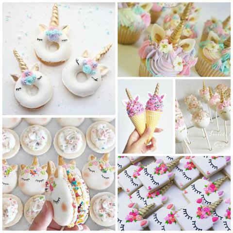 Unicorn cake inspired treats