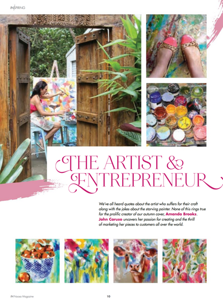 Noosa Magazine - The Artist and Entrepreneur