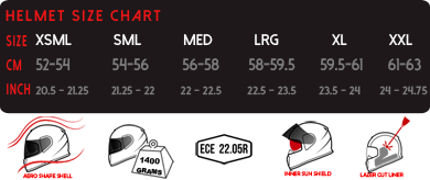 Helmet Size Chart