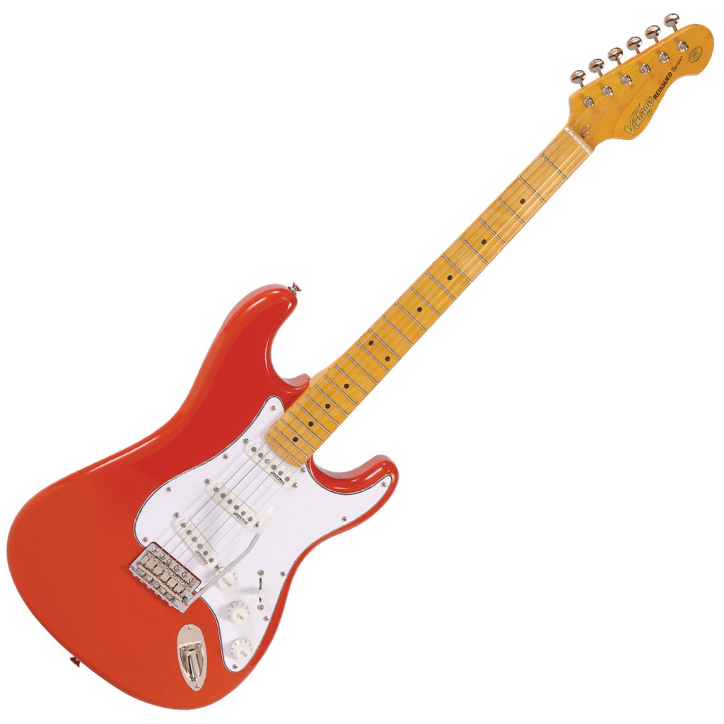 Vintage Electric Guitar V6MFR Firenza Red