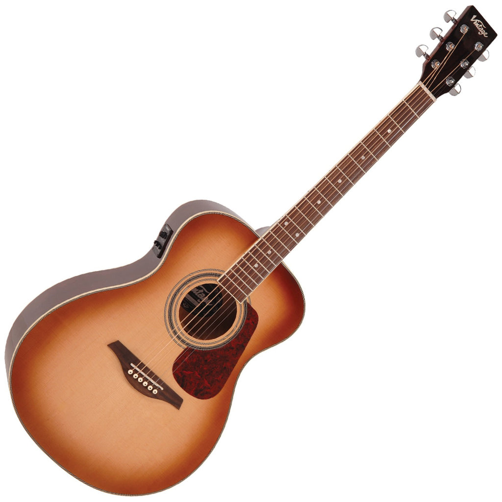 Vintage Electro-Acoustic Guitar VE300SB Sunburst