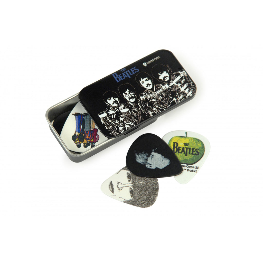 Planet Waves Beatles Signature Guitar Pick Tin 1CAB4-15BT3 Sgt. Peppers, Medium
