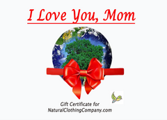 gift certificate downloadable Natural Clothing Company