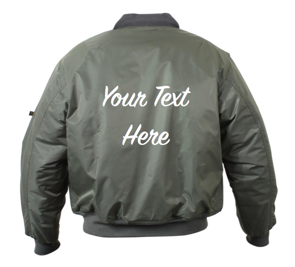 Personalized Custom Bomber Jacket (Back Embroidery) – DEPARTURE
