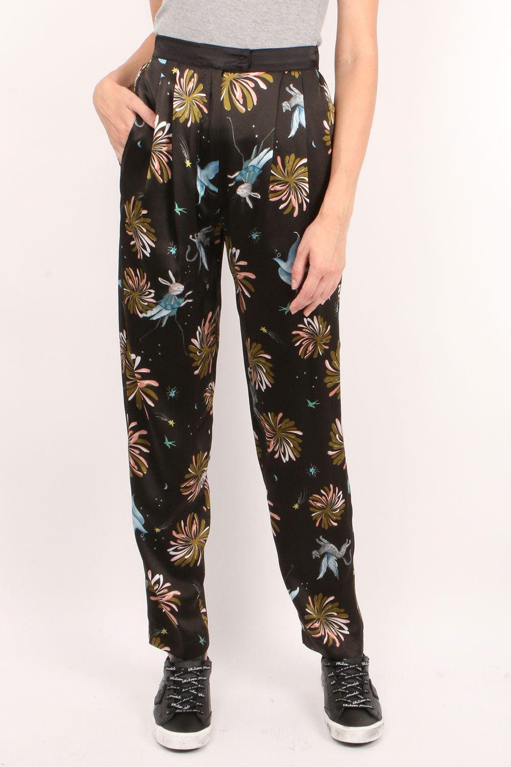 Printed Pinces Pants
