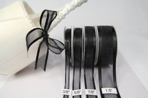 wide sheer ribbon