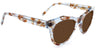 Speckled Blue with Bronze Lenses