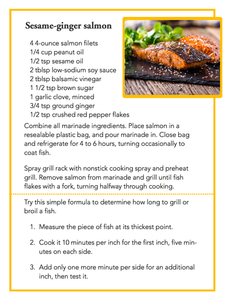 Sesame-ginger salmon recipe